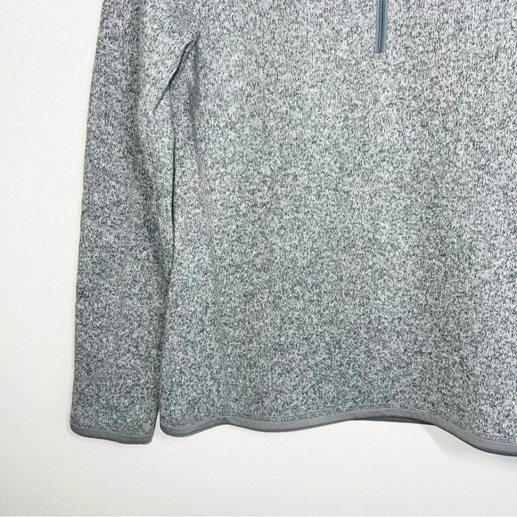 Patagonia Better Sweater Light Gray 1/4 Zip Fleece Sweatshirt Medium Women’s - Picture 4 of 11